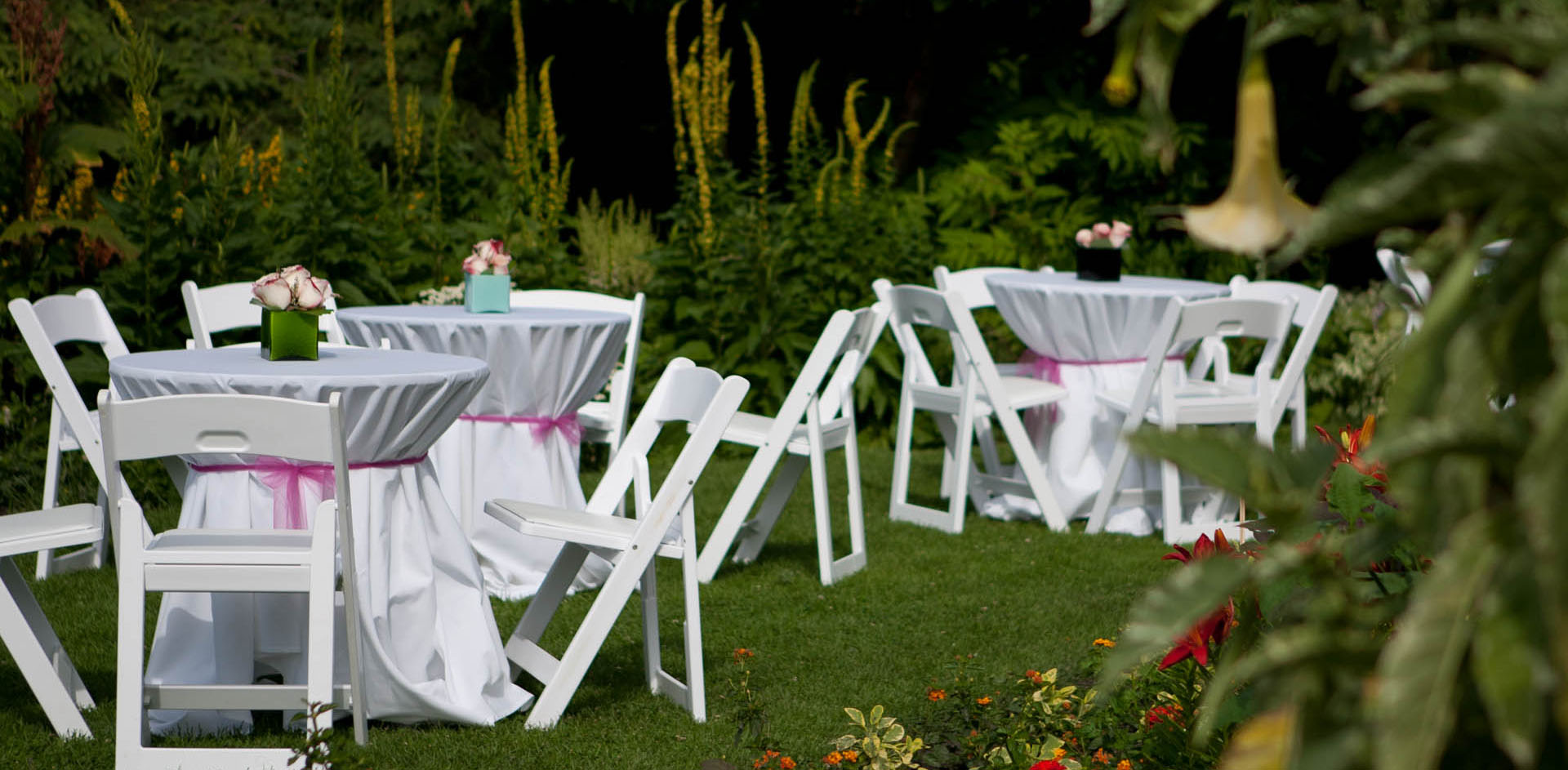 Outdoor party in garden